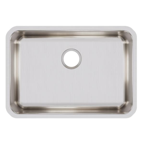 Elkay ELUH2416 Lustertone® Classic Stainless Steel 26-1/2" x 18-1/2" x 8" Single Bowl Undermount Sink