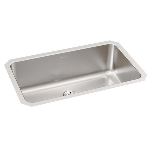 Elkay ELUH281610PD Lustertone® Classic Stainless Steel 30-1/2" x 18-1/2" x 10" Single Bowl Undermount Sink with Perfect Drain®