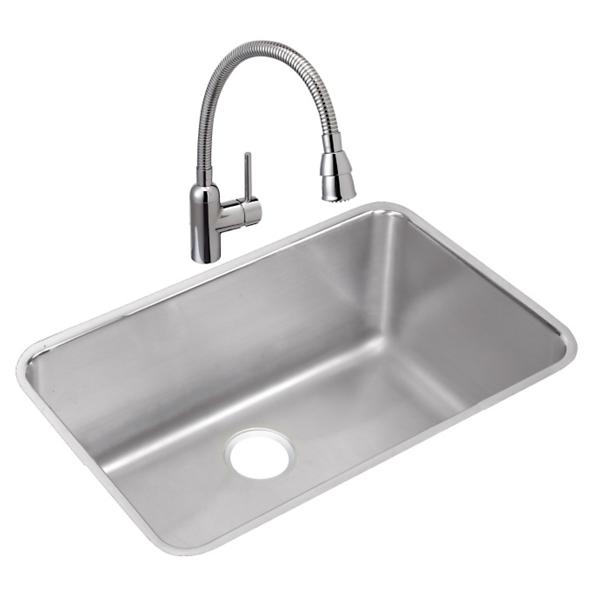 Elkay ELUH281612 Lustertone® Classic Stainless Steel, 30-1/2" x 18-1/2" x 11-1/2" Single Bowl Undermount Sink