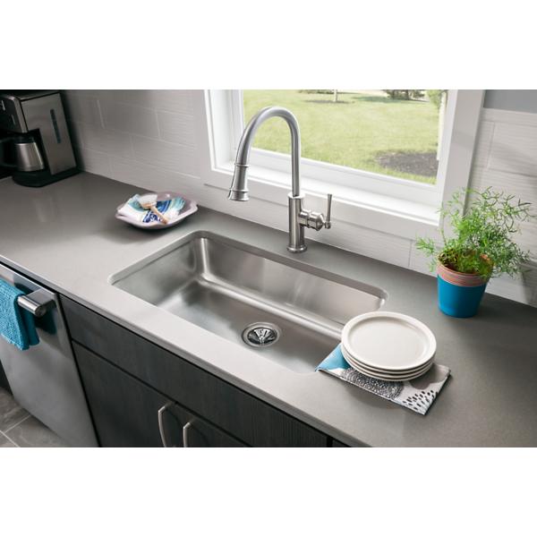 Elkay ELUH2816 Lustertone® Classic Stainless Steel 30-1/2" x 18-1/2" x 7-1/2" Single Bowl Undermount Sink