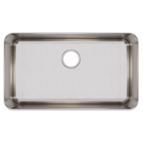 Elkay ELUH2816 Lustertone® Classic Stainless Steel 30-1/2" x 18-1/2" x 7-1/2" Single Bowl Undermount Sink