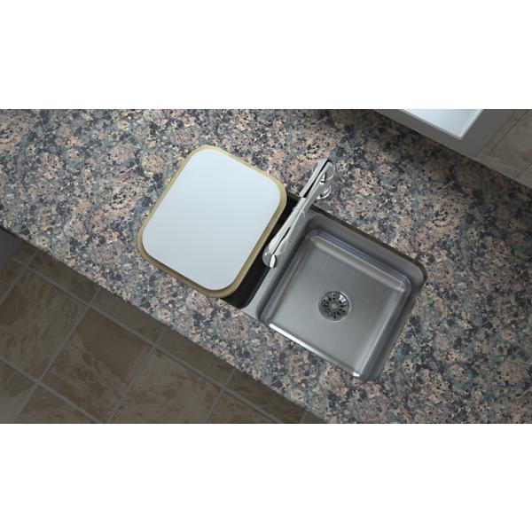 Elkay ELUH3116PD Lustertone® Classic Stainless Steel, 31-3/4" x 16-1/2" x 7-1/2" Double Bowl Undermount Sink w/Perfect Drain®