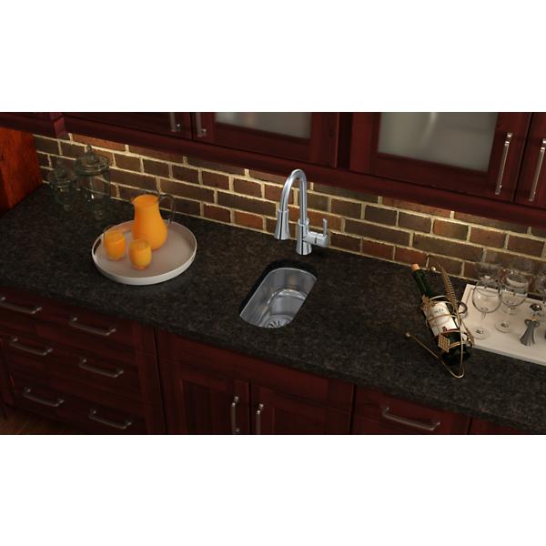 Elkay ELUH715 Lustertone® Classic Stainless Steel 10" x 18-1/4" x 5" Single Bowl Undermount Sink