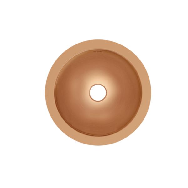 Elkay ELUH9-CU CuVerro Antimicrobial Copper 11-3/8" x 11-3/8" x 4-3/4" Single Bowl Undermount Bathroom Sink