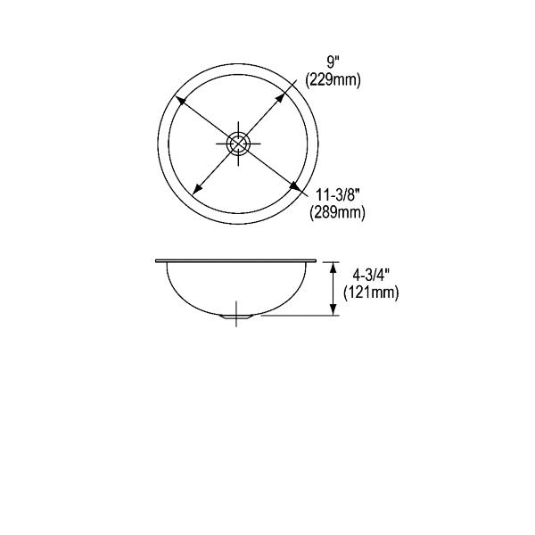 Elkay ELUH9-CU CuVerro Antimicrobial Copper 11-3/8" x 11-3/8" x 4-3/4" Single Bowl Undermount Bathroom Sink