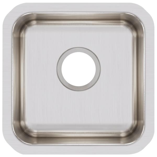 Elkay ELUHAD121245 Lustertone® Classic Stainless Steel 14-1/2" x 14-1/2" x 4-3/8" Single Bowl Undermount ADA Sink