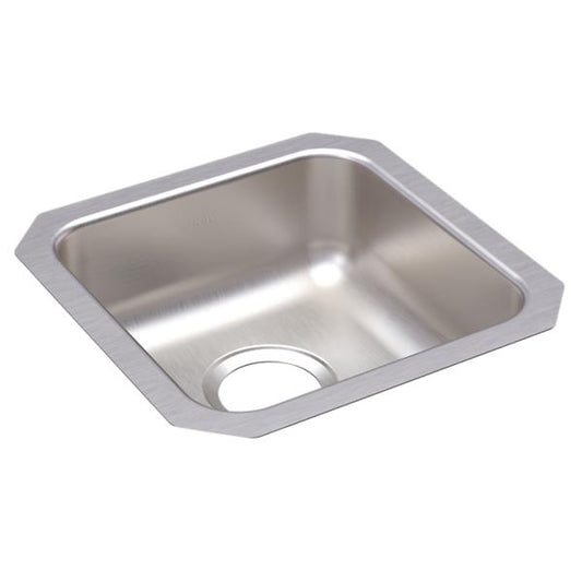 Elkay ELUHAD121255 Lustertone® Classic Stainless Steel, 14-1/2" x 14-1/2" x 5-3/8" Single Bowl Undermount ADA Sink