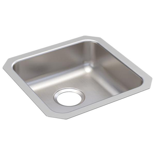 Elkay ELUHAD141455 Lustertone® Classic Stainless Steel 16-1/2" x 16-1/2" x 5-3/8" Single Bowl Undermount ADA Sink