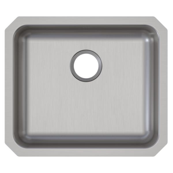 Elkay ELUHAD191645 Lustertone Classic Stainless Steel 21-1/2" x 18-1/2" x 4-3/8" Single Bowl Undermount ADA Sink