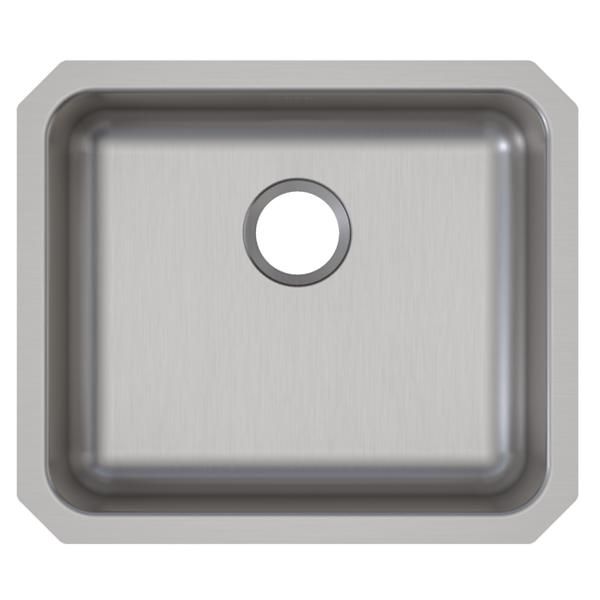 Elkay ELUHAD191655 Lustertone® Classic Stainless Steel, 21-1/2" x 18-1/2" x 5-3/8" Single Bowl Undermount ADA Sink