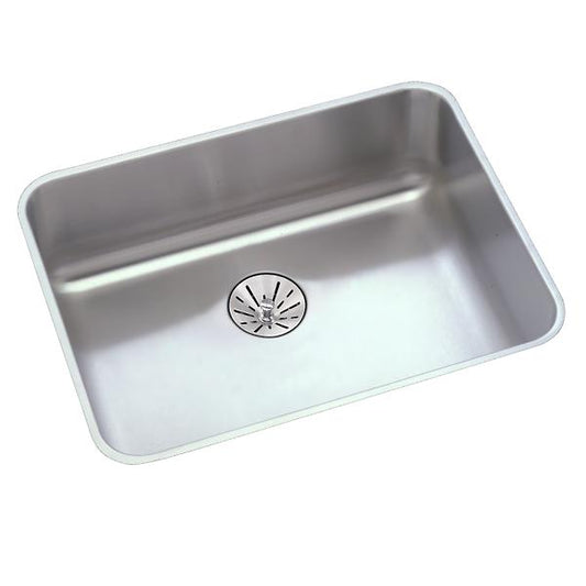Elkay ELUHAD191655PD Lustertone® Classic Stainless Steel, 21-1/2" x 18-1/2" x 5-3/8" Single Bowl Undermount ADA Sink w/Perfect Drain®