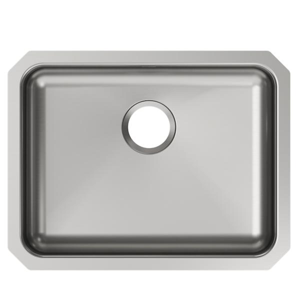 Elkay ELUHAD211555 Lustertone® Classic Stainless Steel 23-1/2" x 18-1/4" x 5-3/8" Single Bowl Undermount ADA Sink