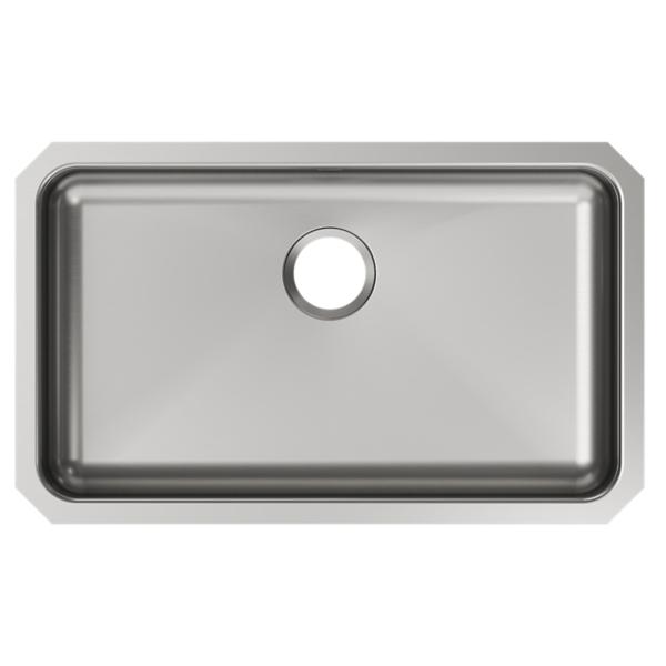 Elkay ELUHAD281655 Lustertone® Classic Stainless Steel, 30-1/2" x 18-1/2" x 5-3/8" Single Bowl Undermount ADA Sink
