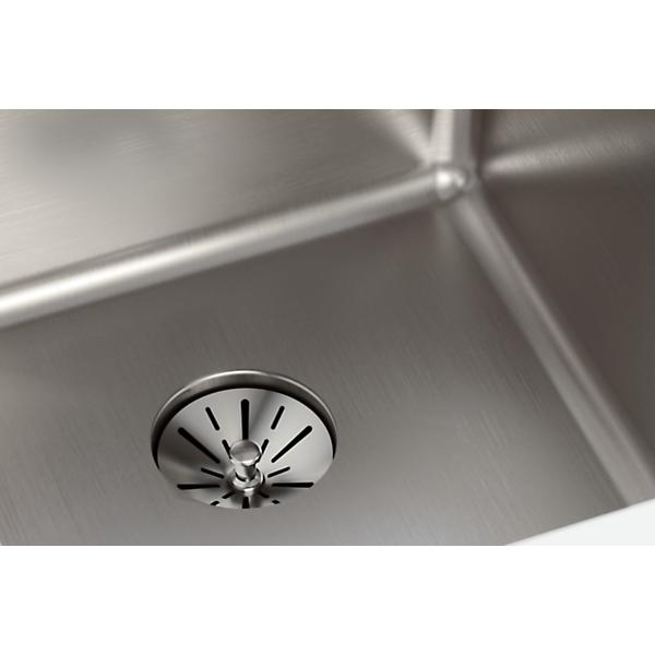 Elkay ELUHH1316TPD Lustertone Iconix® 16 Gauge Stainless Steel, 16" x 18-1/2" x 8" Single Bowl Undermount Sink with Perfect Drain®