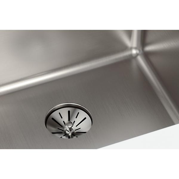 Elkay ELUHH1616TPD Lustertone Iconix® 16 Gauge Stainless Steel 18-1/2" x 18-1/2" x 9" Single Bowl Undermount Sink with Perfect Drain®