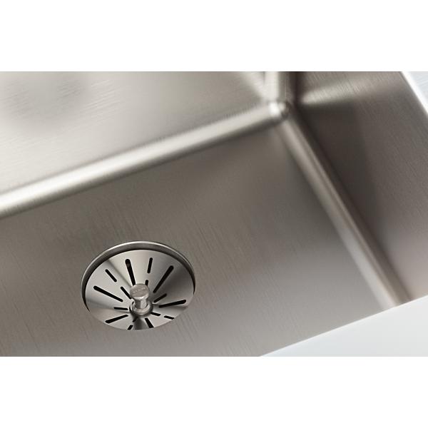 Elkay ELUHH3120LTPD Lustertone Iconix® 16 Gauge Stainless Steel 31-1/4" x 20-1/2" x 9" Double Bowl Undermount Sink with Left Perfect Drain®