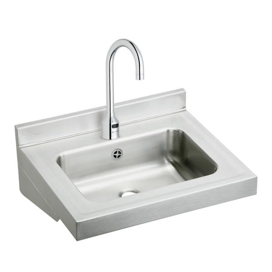 Elkay ELVWO2219SACMC Stainless Steel 22" x 19" x 5-1/2" Wall Hung Lavatory Sink Kit