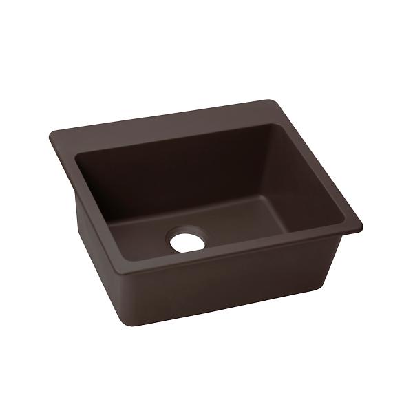 Elkay ELX2522 Quartz Luxe® 25" x 22" x 9-1/2" Single Bowl Drop-in Sink