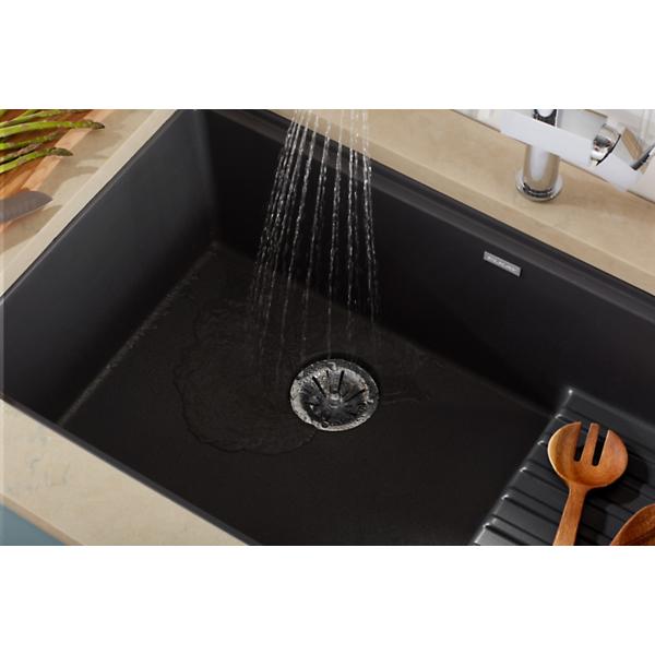 Elkay ELXUDB3620BG Ferguson Exclusive Quartz Luxe® 35-7/8" x 20-5/8" x 9-1/2" Single Bowl Undermount Sink w/Drainboard+Perfect Drain®