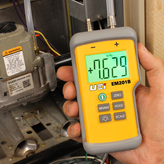 UEI Test EM201B Hi-Res Differential Manometer