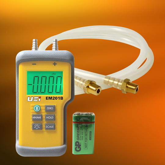 UEI Test EM201B Hi-Res Differential Manometer