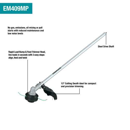 Makita EM409MP 13" String Trimmer Couple Shaft Attachment