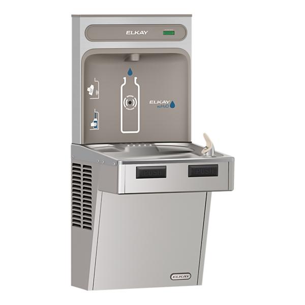 Elkay EMABF8WSSK ezH2O® Bottle Filling Station with Mechanically Activated Single ADA Cooler Non-Filtered Refrigerated Stainless