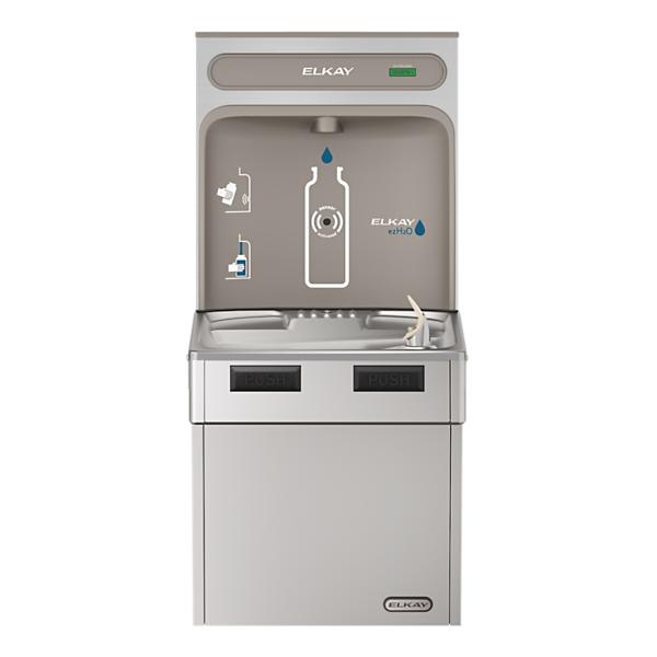 Elkay EMABF8WSSK ezH2O® Bottle Filling Station with Mechanically Activated Single ADA Cooler Non-Filtered Refrigerated Stainless