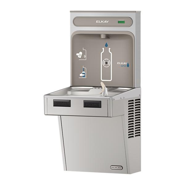 Elkay EMABF8WSSK ezH2O® Bottle Filling Station with Mechanically Activated Single ADA Cooler Non-Filtered Refrigerated Stainless