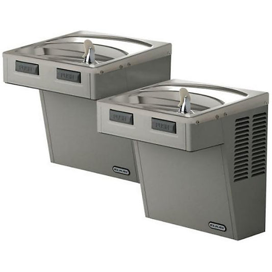 Elkay EMABFTL8LC Wall Mount Mechanical Activation Bi-level ADA Cooler Non-filtered Refrigerated Light Gray Granite