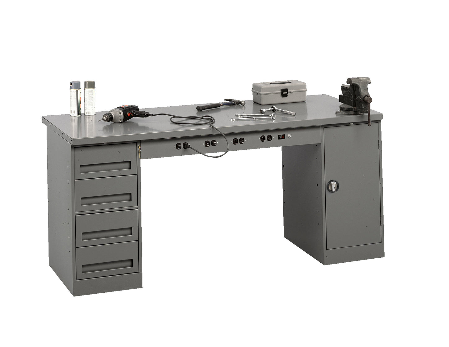 Tennsco EMB-2-3072S Workbench With Modular Units