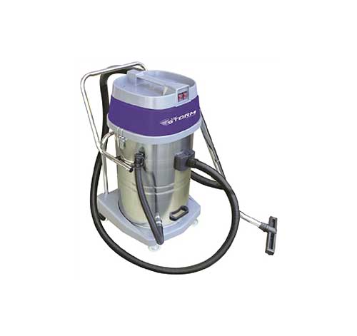 Mercury Floor Machines WVC-20 Storm Wet/Dry Vacuum - 20 Gallon Wet/Dry Tank, Chrome, with Tool Kit