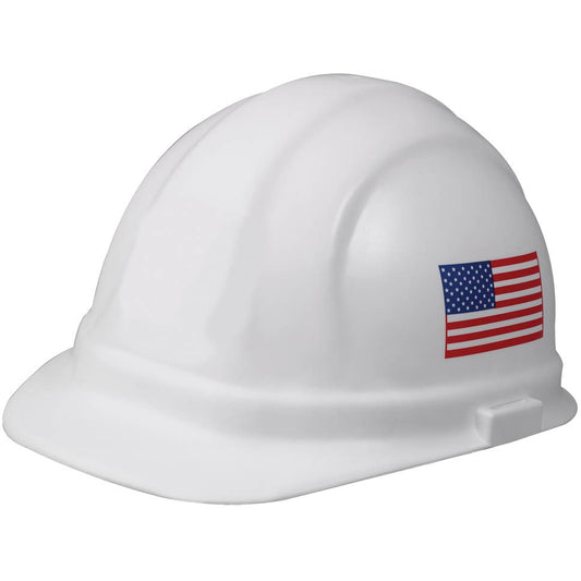 Delta Plus WEL19140 Omega II® Cap with6-Point Slide-Lock Suspension, American Flag