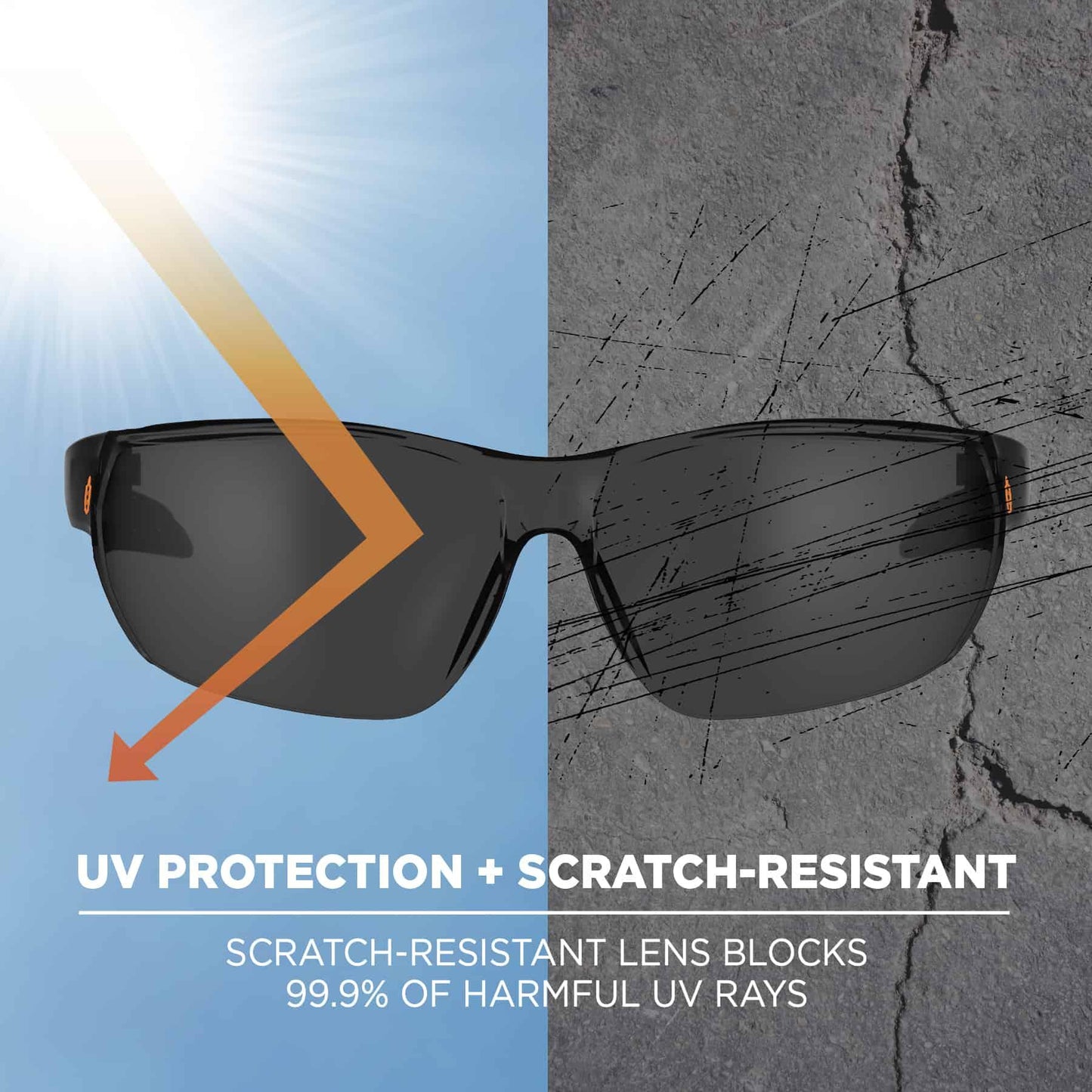 Ergodyne 59230 Skullerz VALI Frameless Safety Glasses // Sunglasses