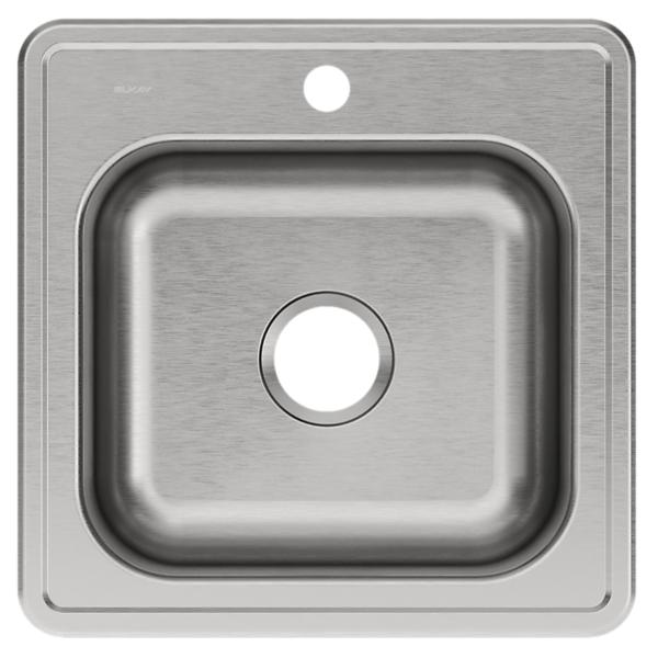 Elkay ESE202010 Celebrity® Stainless Steel 20" x 20" x 10-1/8" Single Bowl Drop-in Laundry Sink