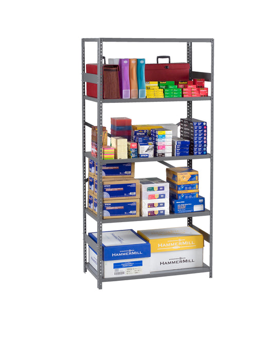 Tennsco ESP-1236 ESP Open Shelving - 12" Deep Unit With 5 Shelves