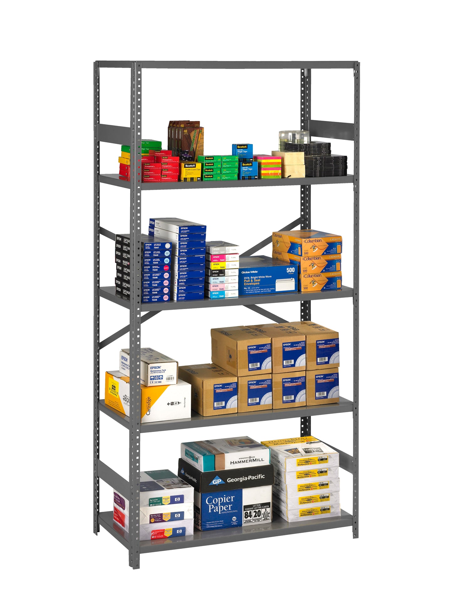 Tennsco ESP-2436 ESP Open Shelving - 24" Deep Unit With 5 Shelves