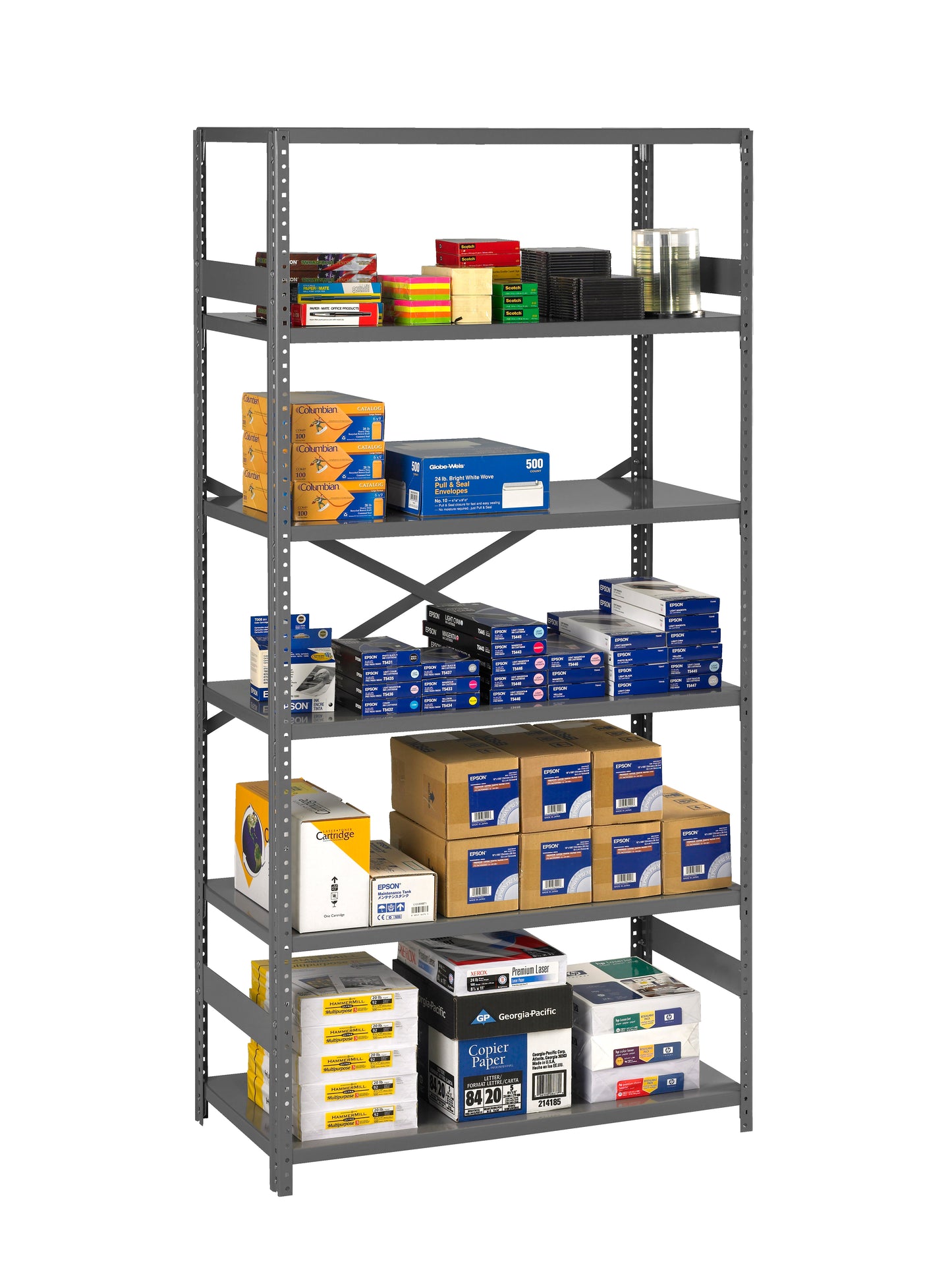 Tennsco ESP-6-1836 ESP Open Shelving - 18" Deep Unit With 6 Shelves