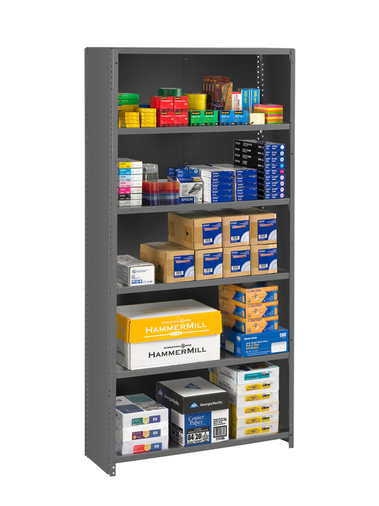 Tennsco ESPC-6-1236 ESP Closed Shelving - 12" Deep Unit With 6 Shelves