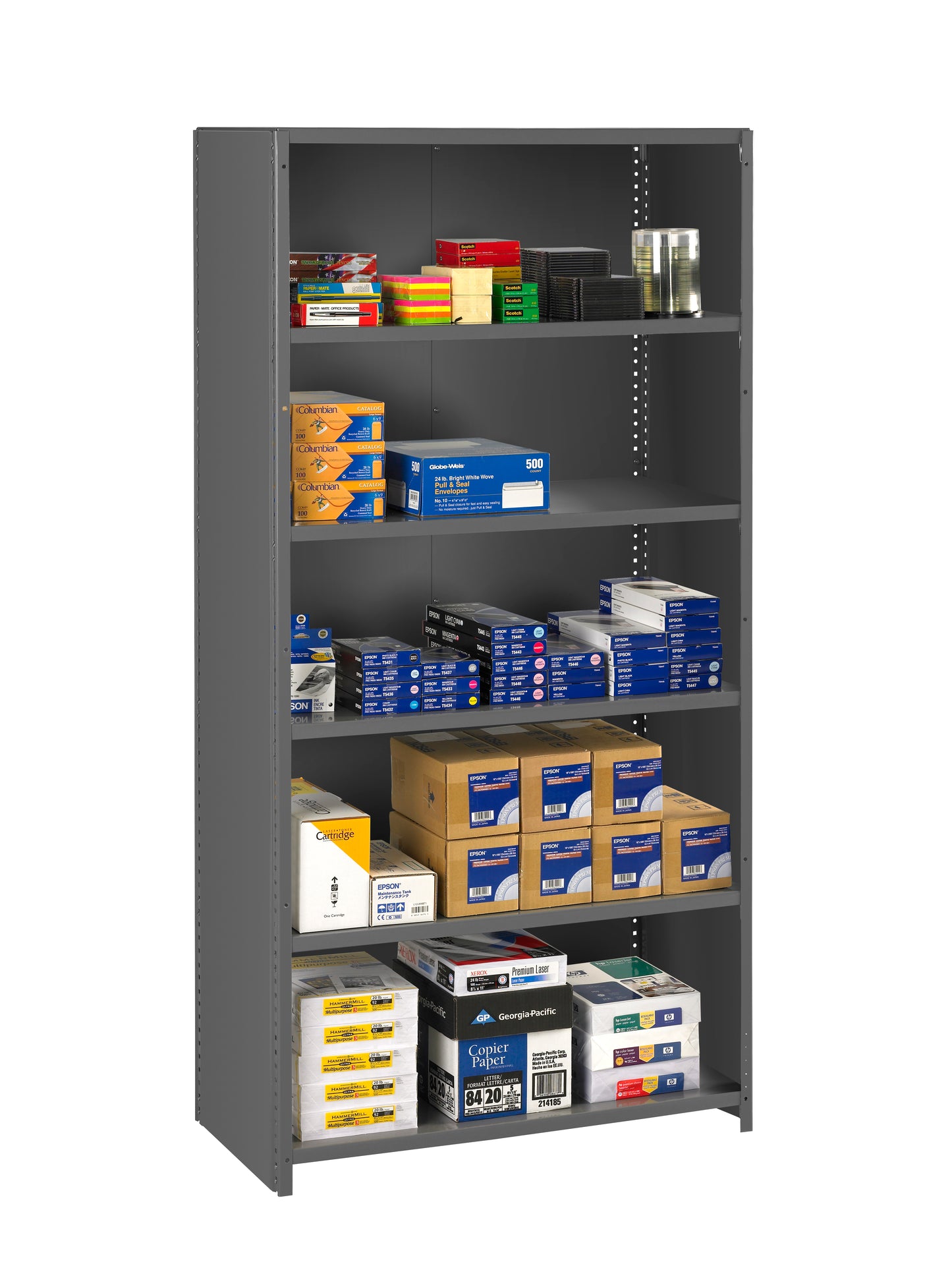 Tennsco ESPC-6-1836 ESP Closed Shelving - 18" Deep Unit With 6 Shelves