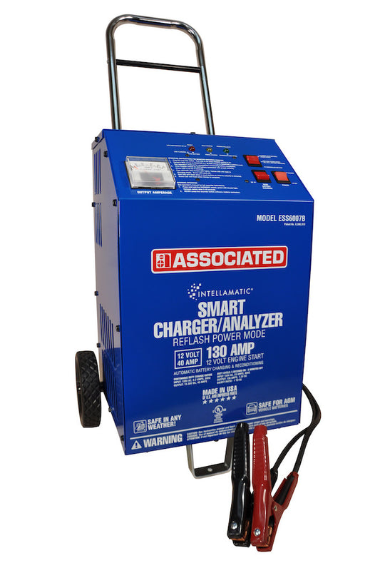 Associated Equipment ESS6007B Charger, 12V 40Amp/130Amp Boost, Intellamatic W/Override Switch