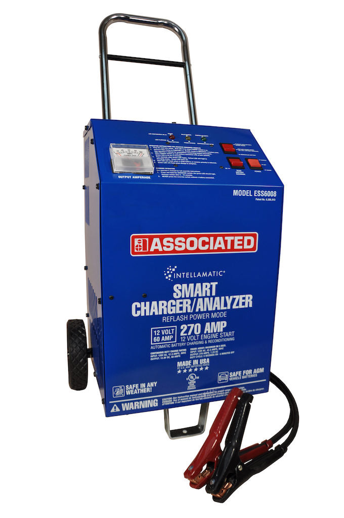 Associated Equipment ESS6008 Charger, 12V 60A, Intellamatic, Wheels (Ess)