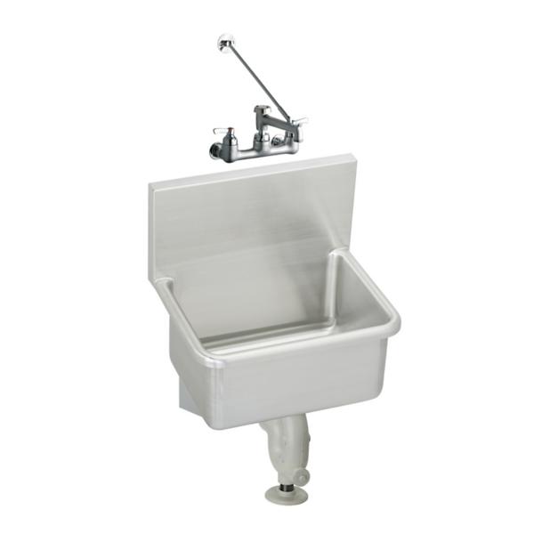 Elkay ESSW2118C Stainless Steel 21" x 17-1/2" x 12 Wall Hung Service Sink Kit