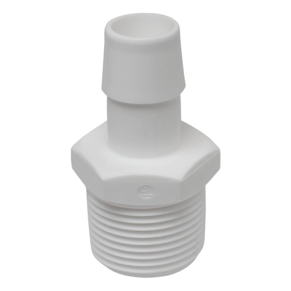 Airgap ET170-011 3/4-inch MIPT x 5/8-inch WHITE PP BARB INSERT STRAIGHT