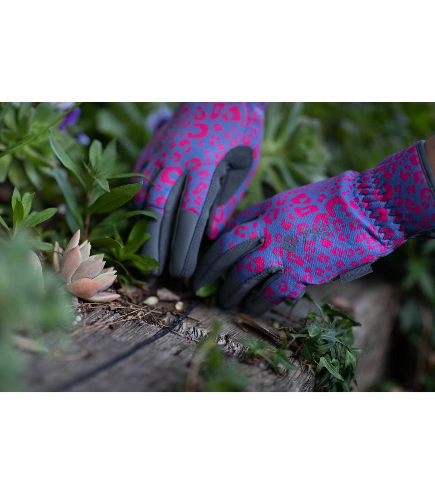 Mechanix Wear ETH-LP39-510 Ethel® Garden Leopard Purple Gardening Gloves, Size-S