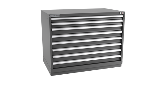 Champion Tool Storage EW1500-0801-ILC-FTB-DG 8-Drawer Standard Depth Modular Cabinet EW0801 | 47"W x 35-7/8"H x 28-1/2"D, Dark Gray