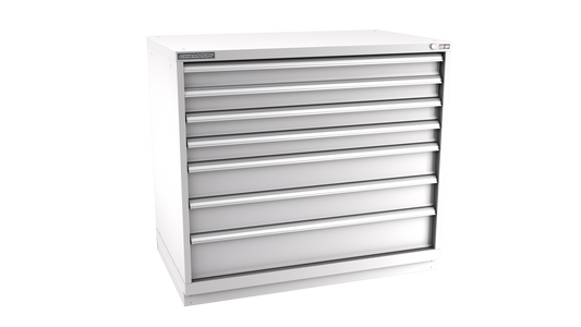 Champion Tool Storage EW1800-0702-ILC-FTB-LG 7-Drawer Standard Depth Modular Cabinet EW0702 | 47"W x 41-3/4"H x 28-1/2"D, Light Gray