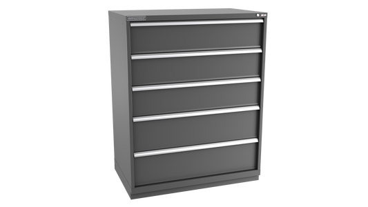 Champion Tool Storage EW2700-0501-ILC-FTB-DG 5-Drawer Standard Depth Modular Cabinet EW0501 | 47"W x 59-1/2"H x 28-1/2"D, Dark Gray