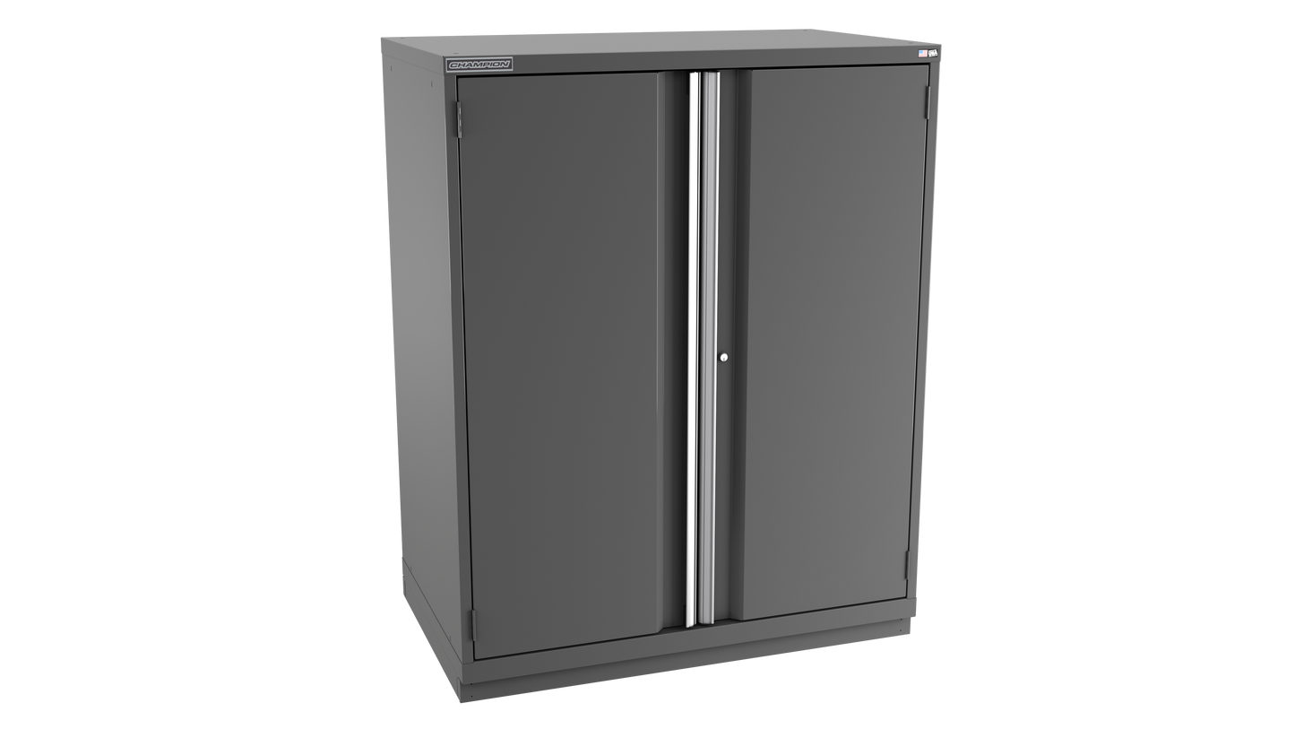 Champion Tool Storage EW2700-2FDIL-FTB-DG 2-Door Standard Depth Modular Cabinet EW2700 | 47"W x 59-1/2"H x 28-1/2"D, Dark Gray