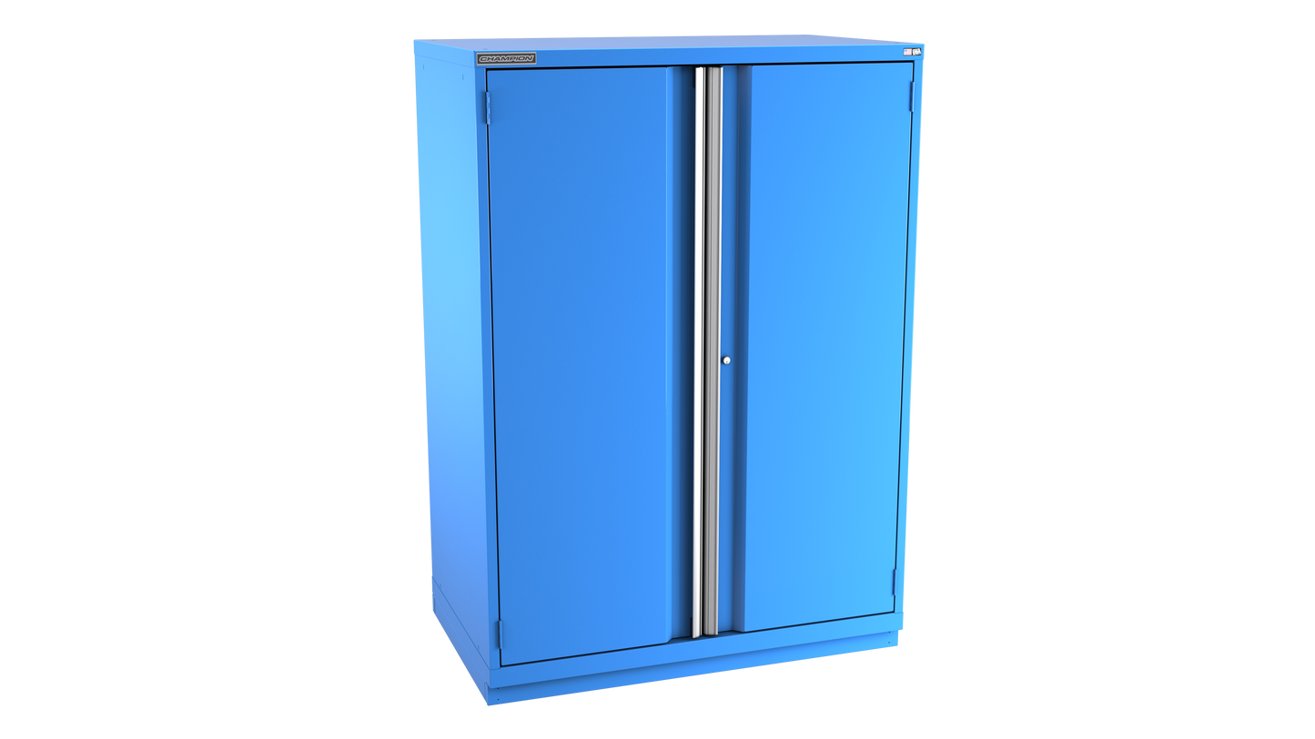 Champion Tool Storage EW3050-2FDIL-FTB-BB 2-Door Standard Depth Modular Cabinet EW3050 | 47"W x 66-3/8"H x 28-1/2"D, Bright Blue